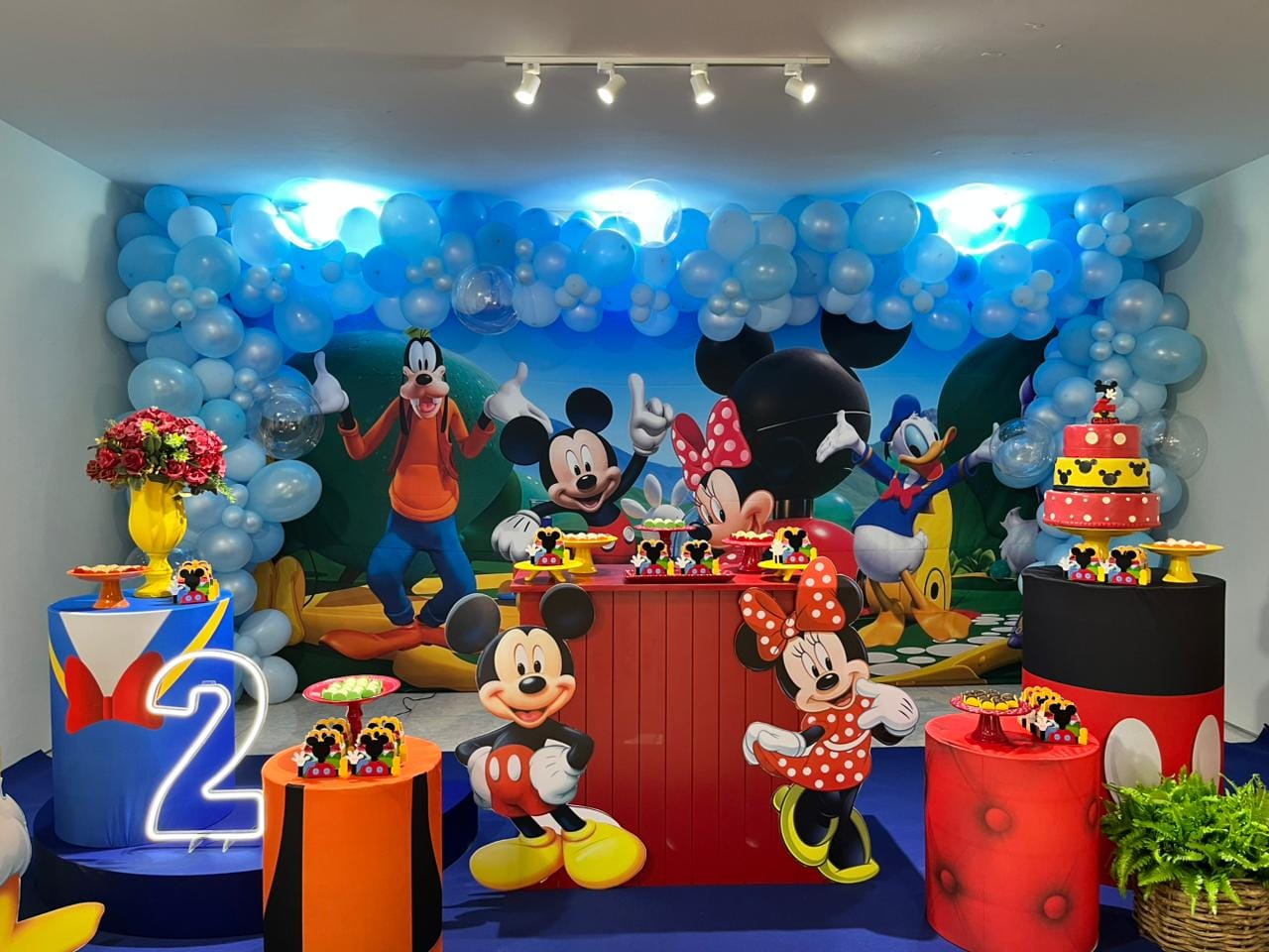Decoração tema Mickey Mouse
