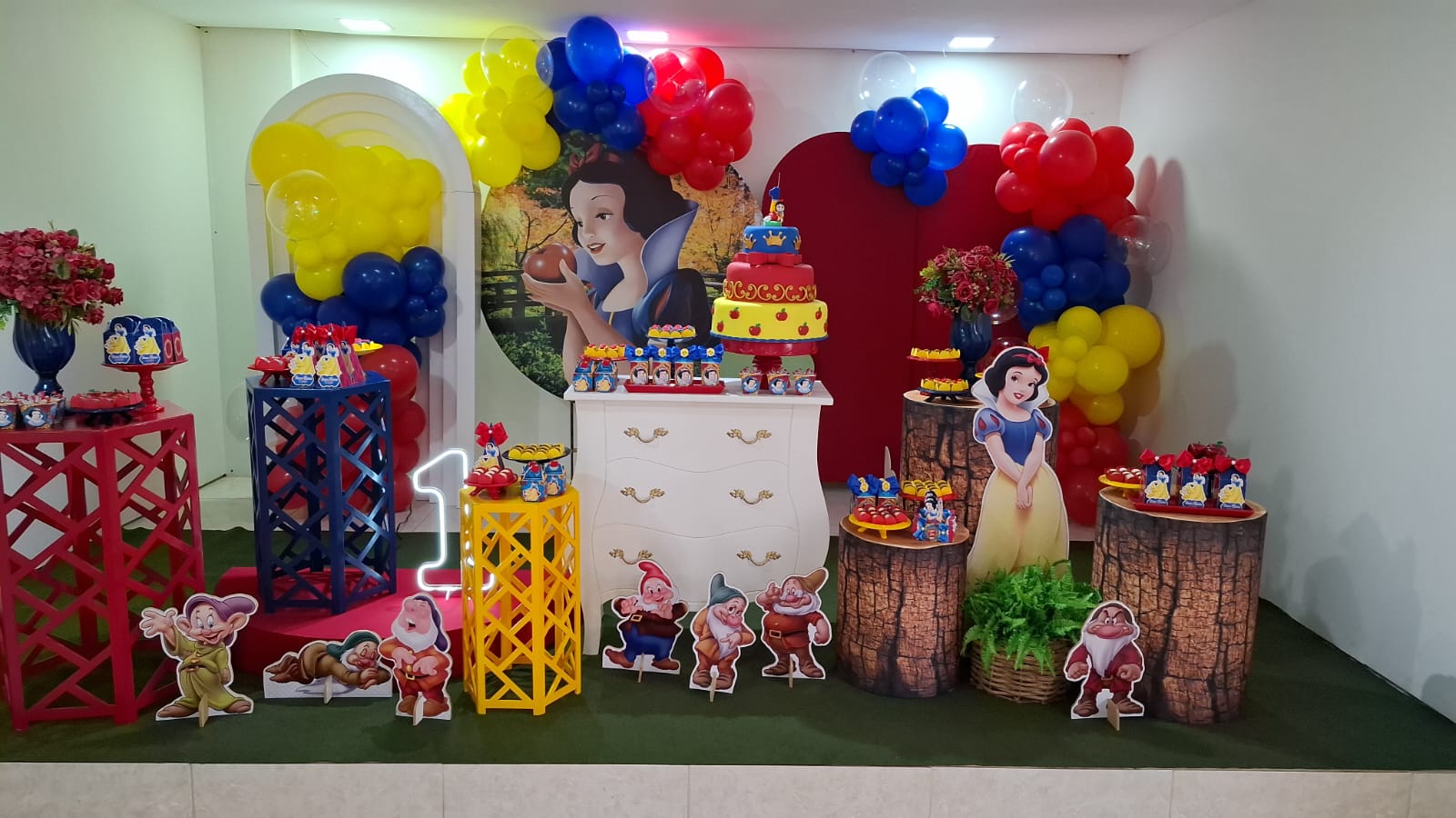 Decoração tema Branca de Neve